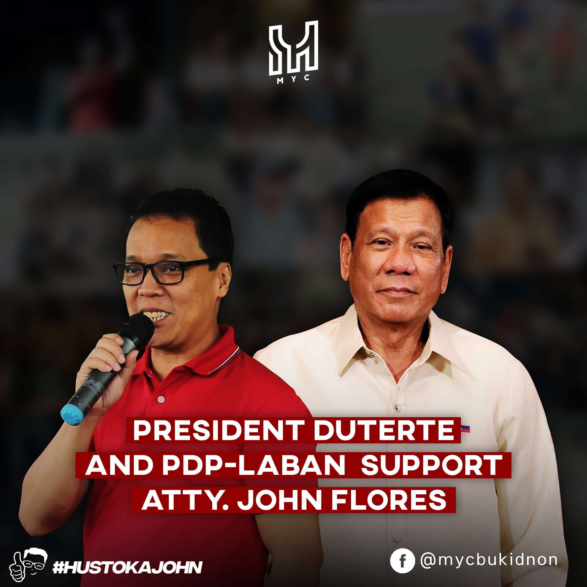 PDP LABAN FINALLY SPEAKS UP: President Duterte officially supports Atty. John Flores