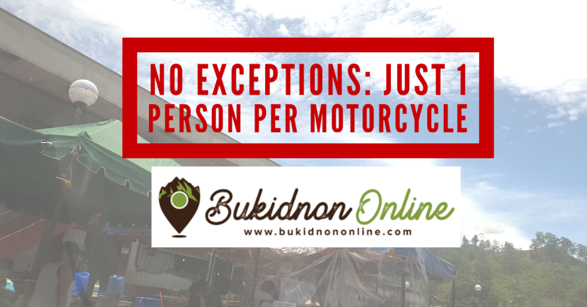 It's final: Only 1 person allowed per motorcycle