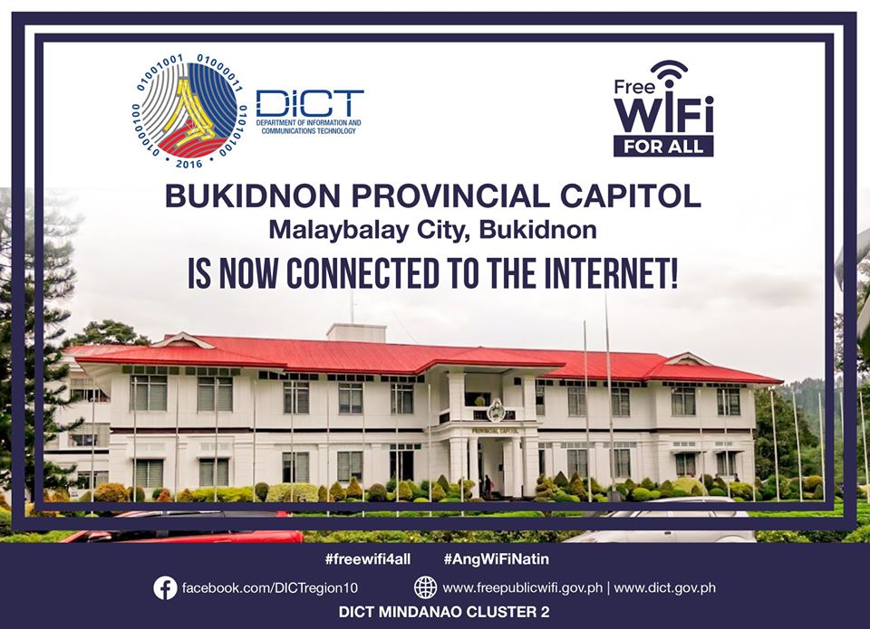 Bukidnon Capitol now offers FREE wifi Internet